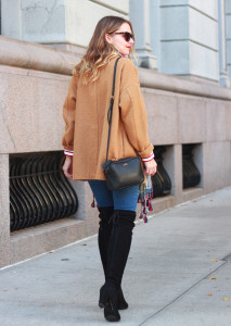 CAMEL COAT AND OVER THE KNEE BOOTS - The Steele Maiden