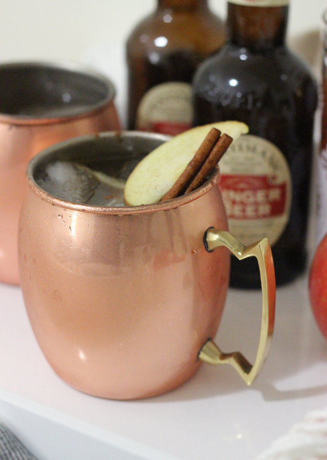 The Steele Maiden: Fall Cocktail Recipe - Apple Cider Moscow Mule