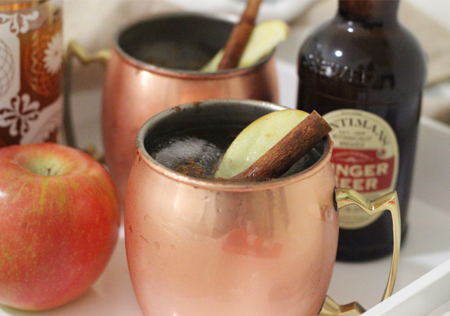 The Steele Maiden: Fall Cocktail Recipe - Apple Cider Moscow Mule