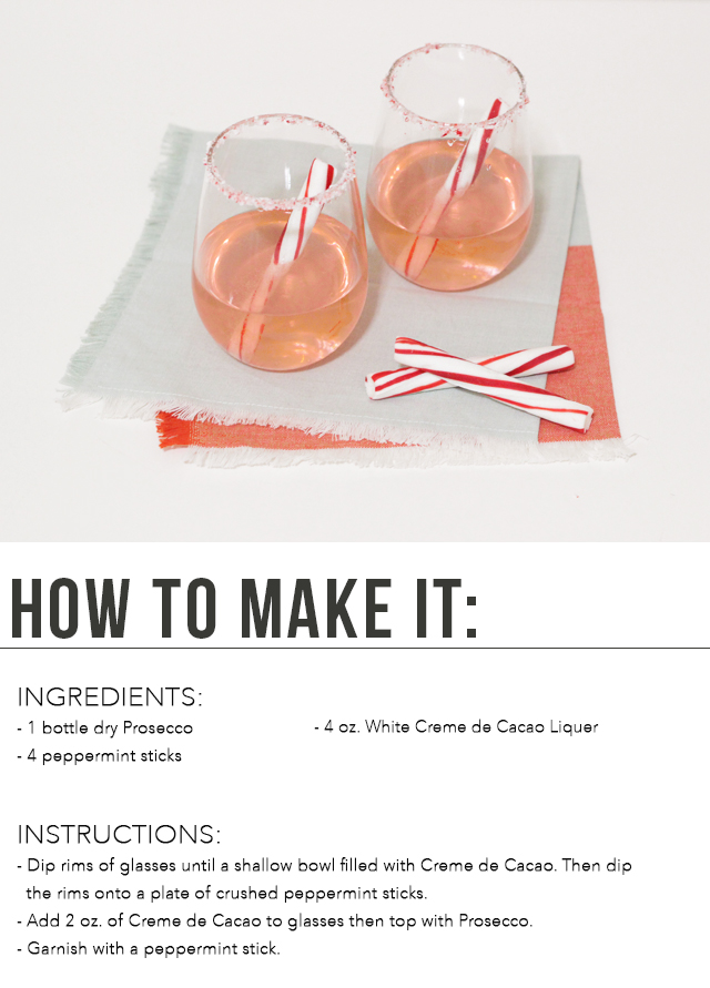 The Steele Maiden: Holiday Cocktail Recipe - Peppermint Prosecco