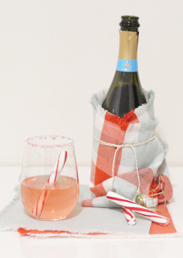 The Steele Maiden: Holiday Cocktail Recipe - Peppermint Prosecco