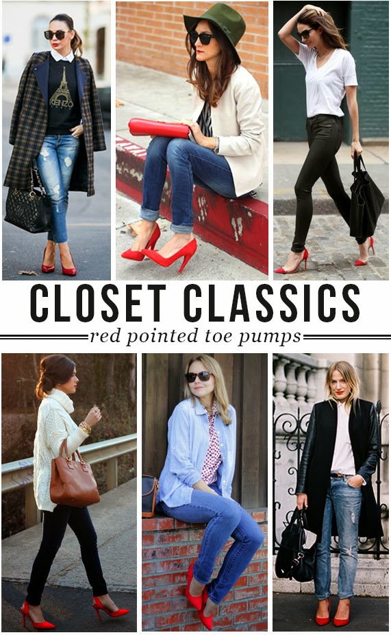 The Steele Maiden: Closet Classics - Red Pointed Toe Pumps