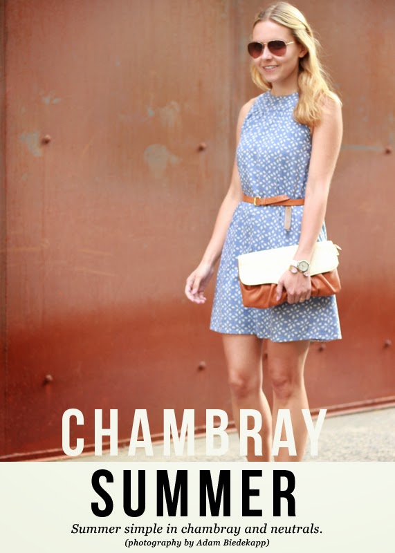 The Steele Maiden: Chambray dress and Asos sandals