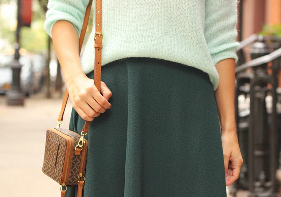 The Steele Maiden: ASOS midi skirt and Old Navy sweater