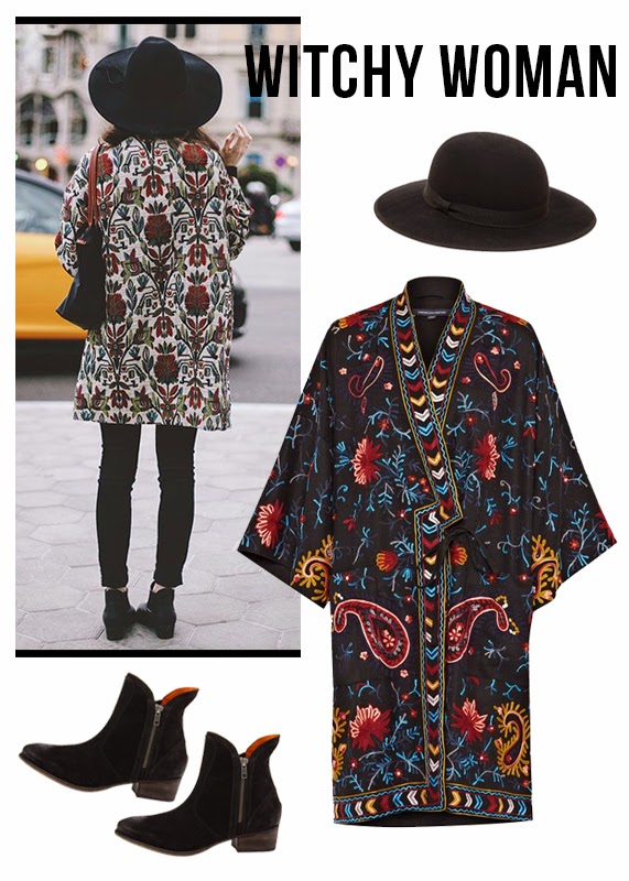 The Steele Maiden: Patterned French Connection Coat and Seychelles Boots