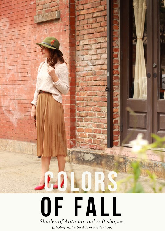 The Steele Maiden: How to wear Fall Colors in ASOS hat and pleated midi skirt
