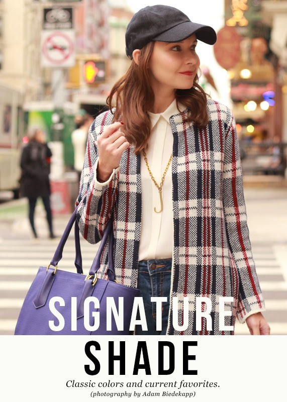 The Steele Maiden: Plaid sweater coat and Sole Society hat