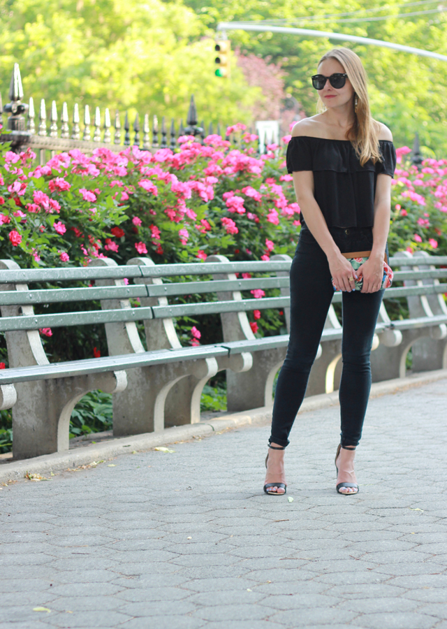 OFF THE SHOULDER TOP AND BLACK JEANS – The Steele Maiden