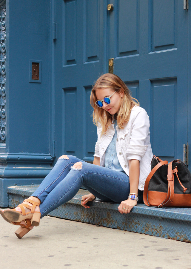 WHITE DENIM, CHAMBRAY AND RIPPED JEANS – The Steele Maiden