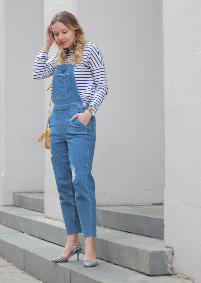 The Steele Maiden: Weekend Style - overalls and stripes