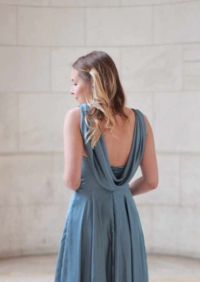 The Steele Maiden: St. Jude Spring Gala with Collectively - wearing Asos drape back dress