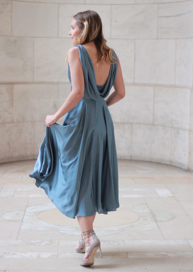 The Steele Maiden: St. Jude Spring Gala with Collectively - wearing Asos drape back dress