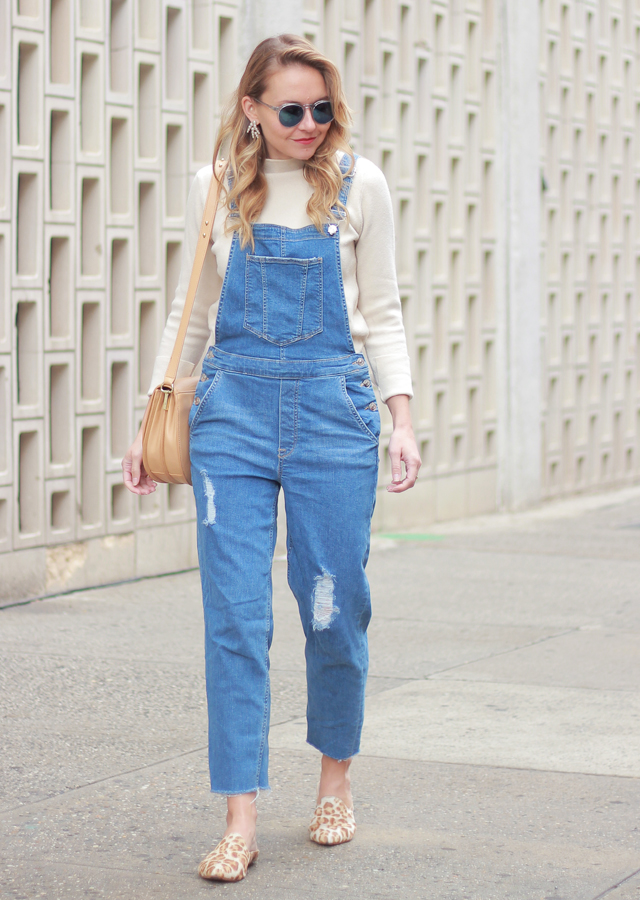 The Steele Maiden: Casual Spring Style - Denim Overalls and Leopard Slides
