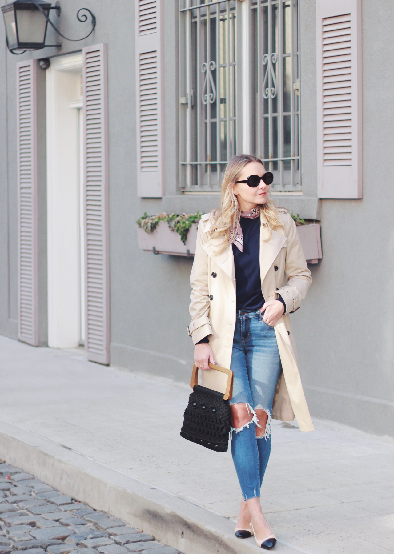 The Steele Maiden: Closet Classics - Trench Coat and Distressed Denim