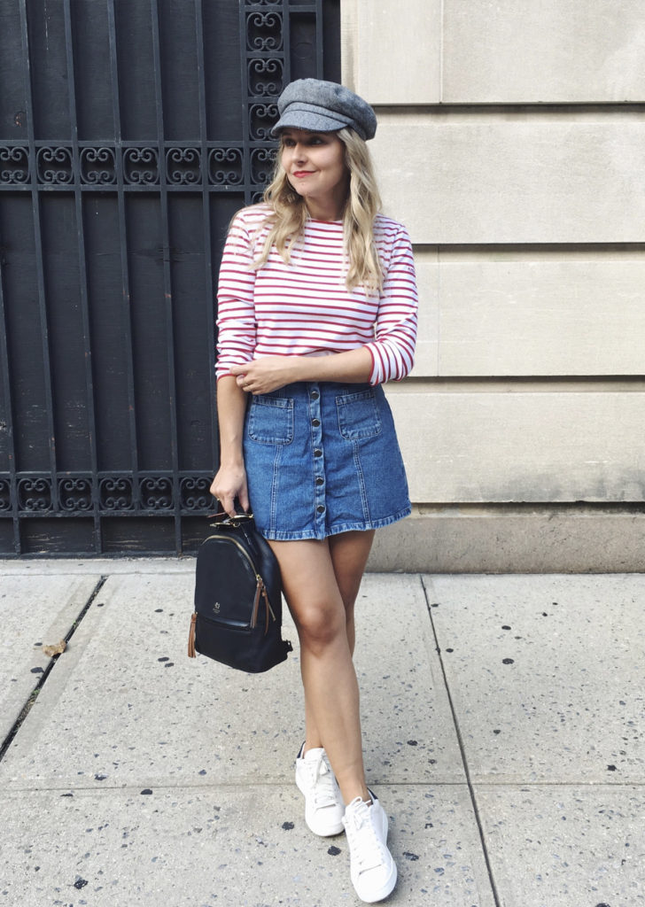 The Steele Maiden: Stripes and Sneakers Casual Style